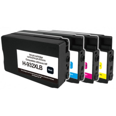 Cartouches compatibles HP 932XL et HP 933XL UPRINT Pack de 4