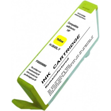 Cartouche compatible HP 364 XL JAUNE 12 ML