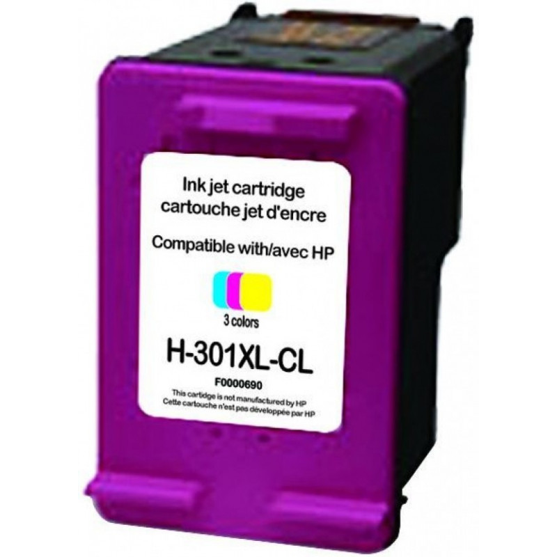 Cartouche Compatible HP 301 CL XL Couleur - Marque Qualitoner - Pour Plusieurs Modèles HP