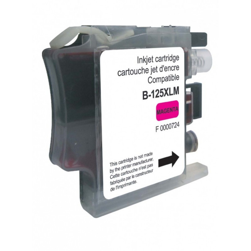 2 Cartouches Encre Brother LC125XL-M Magenta - Originales - Neuves Sous Blister