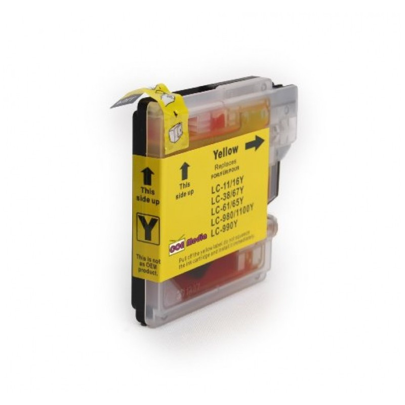 Cartucho tinta compatible Brother LC980 LC1100 LC61 LC67 amarillo