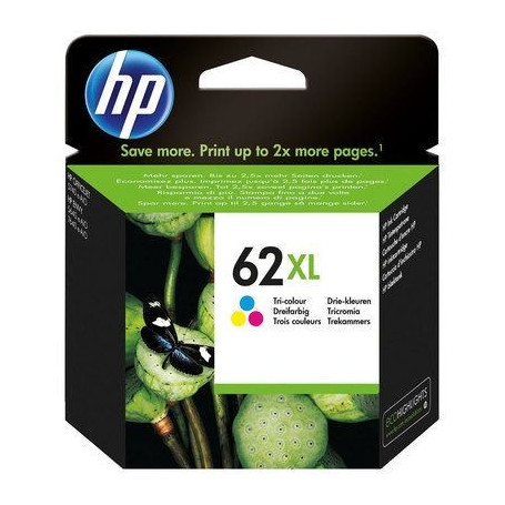 HP 62XL cartouche d'encre trois couleurs originale