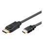 Câble DisplayPort vers HDMI Goobay 2m M/M (Noir)