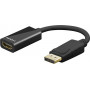 Adaptateur Goobay DisplayPort mâle 1.2 vers HDMI femelle (Type A) 10cm (Noir)