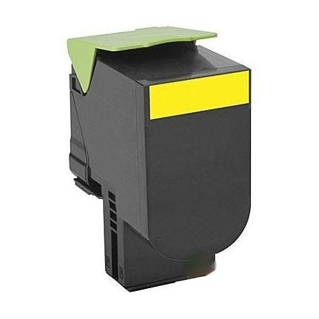 Toner laser compatible Lexmark 80C2SYE / 802SY JAUNE