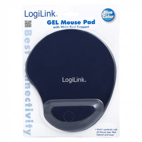 Tapis de souris avec repose poignet en gel Logilink (Bleu)