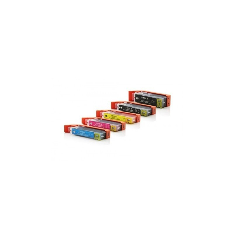 Lot De 11 Cartouches Canon CLI-525 Et CLI-526 – Originales – Couleurs Et Noir