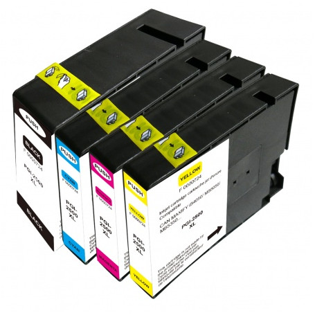 2500XL cartouches compatibles Canon Pack de 4 UPRINT