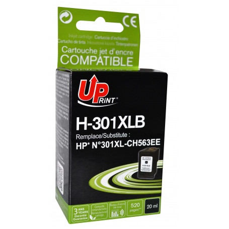 Cartouche alternative à HP 301XL NOIR UPRINT
