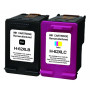 Pack compatible HP 62XL NOIR et COULEUR UPRINT