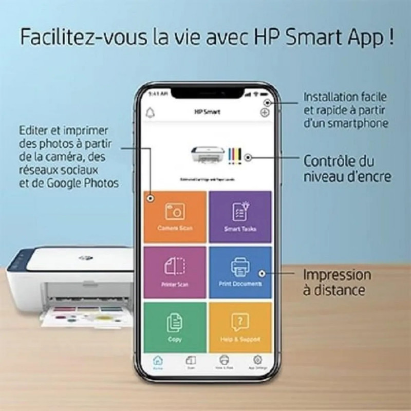Imprimante HP DeskJet 2721E Multifonctions
