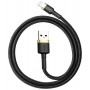 Cable USB Lightning Baseus Nylon Noir/Gold 3M