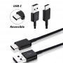 Cable USB TYPE-C Charge rapide Samsung Noir