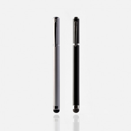 Stylo Stylus 2in1 ecran tactile Model-02 Argent / Noir