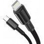 CABLE TYPE-C / LIGHTNING BASEUS (1 mètre) 20W NOIR (blister) CATLGD-01