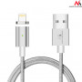 Câble USB Maclean vers Lightning avec embout magnétique (Argent)