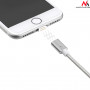 Câble USB Maclean vers Lightning avec embout magnétique (Argent)