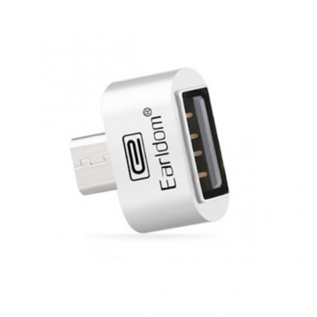 Adaptateur microUSB sur USB Typ-A Earldom OTG ET-OT3 blanc