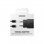 Chargeur rapide Samsung Originale EP-TA800XBEGWW 3A 25W TYP-C avec cable Noir