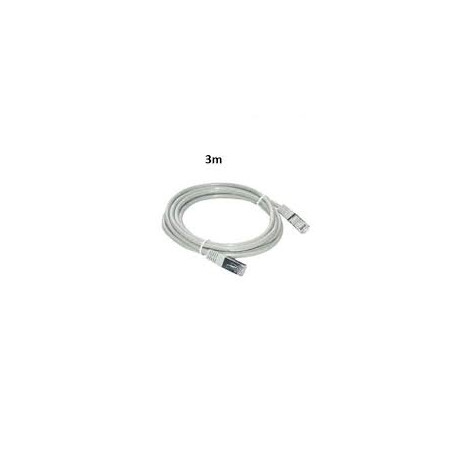 Câble réseau RJ45 Catégorie 6 (F/UTP) Droit 3m (Gris)