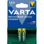 Lot de 2 piles rechargeables Varta type AAA 1,2V 750mAh (R03)