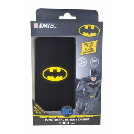 Batterie externe USB Emtec Essentials Batman - 5000mAh (Noir)