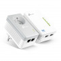 Adaptateur CPL TP-Link TL-WPA4225KIT AV 500 Mbits (pack de 2) WIFI-N + prise 1 intégrée